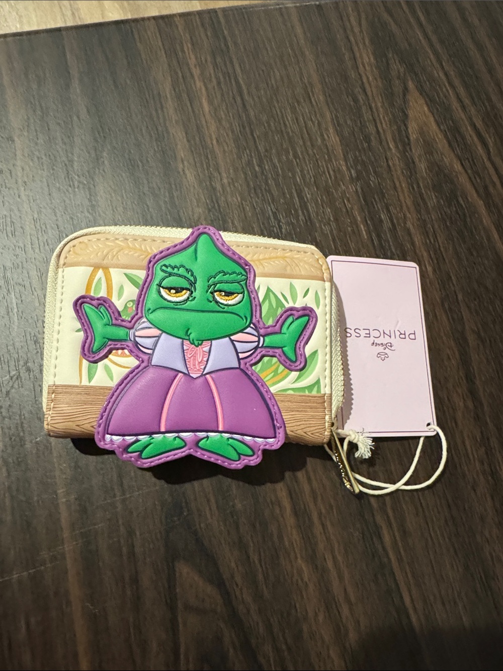 NWT Loungefly Disney Princess Tangled Pascal Hardtag Wallet
